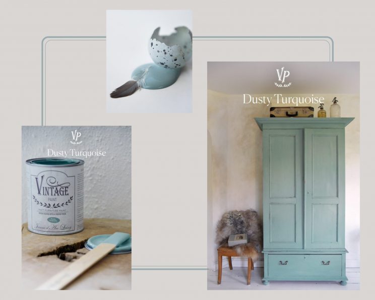 illustration peinture meuble "Dusty turquoise"