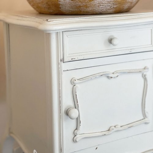 Chevet blanc shabby chic